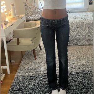 GUESS Low Rise Boot Cut Jeans